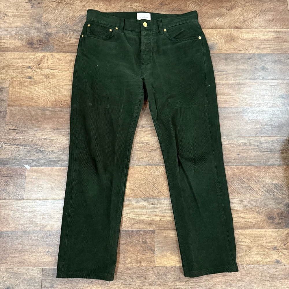 Sid Mashburn Corduroy Pants 32x28 Green 5 Pocket